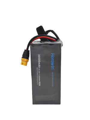 Купить 12S 45.6V 30000mAh LiHv Soft Pack UAV батарея 25C Herewin батарея Производство в сети