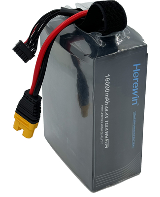 Дрон наблюдения 12S 22Ah 44.4V Lipo Pouch Battery 25C Дронная батарея