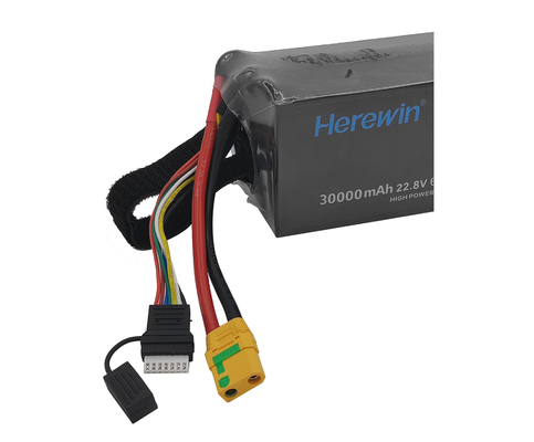 22.8В 30000mAh высоковольтная батарея UAV Пакет тучевой ячейки Herewin 6S1P батарея дронов
