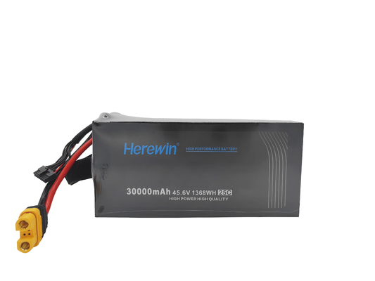 12S1P Soft Pack 45,6V LiHv Uav Дрон батарея 25C 30000mAh 6,9 кг