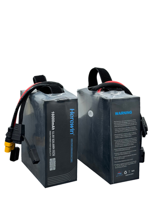 Здесь 14S1P 16Ah 51.8V LiPo Pouch UAV батарея 25C Высокая скорость разряда