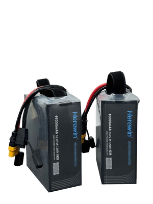 14S1P 16Ah 53.2V Soft Pack Drone Батарея 25C Скорость разряда 16000mAh