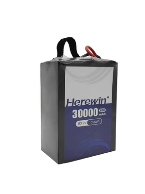 Herewin 14S1P 30000mAh Soft Pack Полутвердые батареи 30C Спрейер БПЛА батарея 53.2В