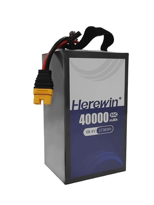 Высокая скорость разряда 30C Herewin Полутвердое состояние батарея 18S 68.4V 40000mAh