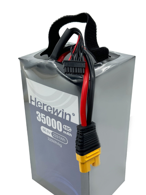 18S1P 35000mAh Soft Pack 66,6V 10C Спрейер УАВ дронов Аккумулятор