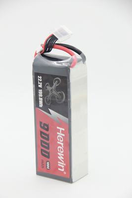 Высокая скорость высокая скорость 6S 100C 9Ah FPV Drone Battery Herewin 22.2V 725g