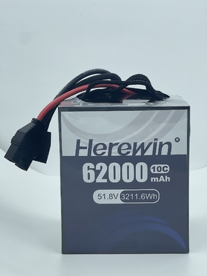 10C 62000mah дроны литиевая батарея 51.8V 14S литиевая полимерная батарея