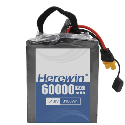 Здесь полутвердый аккумулятор 14S2P 51.8V 60000mAh для длительной службы и высокой емкости