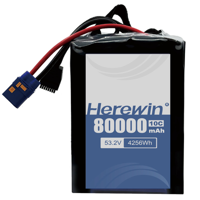 БПЛА полутвердотельные батареи 14S2P 53.2V 80000mAh высокоэффективный и долговечный источник энергии